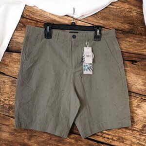 Jachs Seersucker Shorts Size 33 Taupe